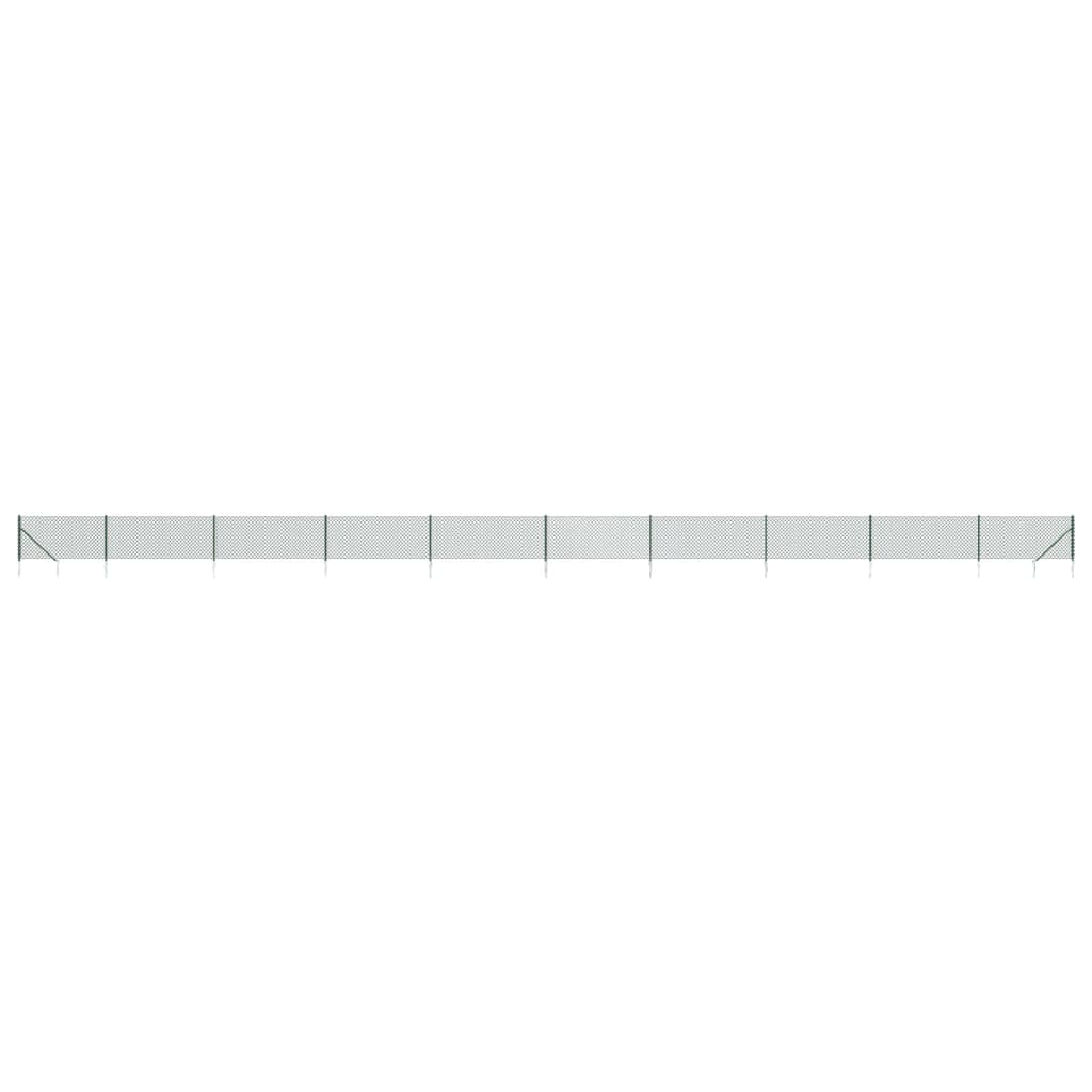 Clôture à Mailles Losangées avec Piquet dAncrage Barrière officiel Vert 1,1x10 m vidaXL