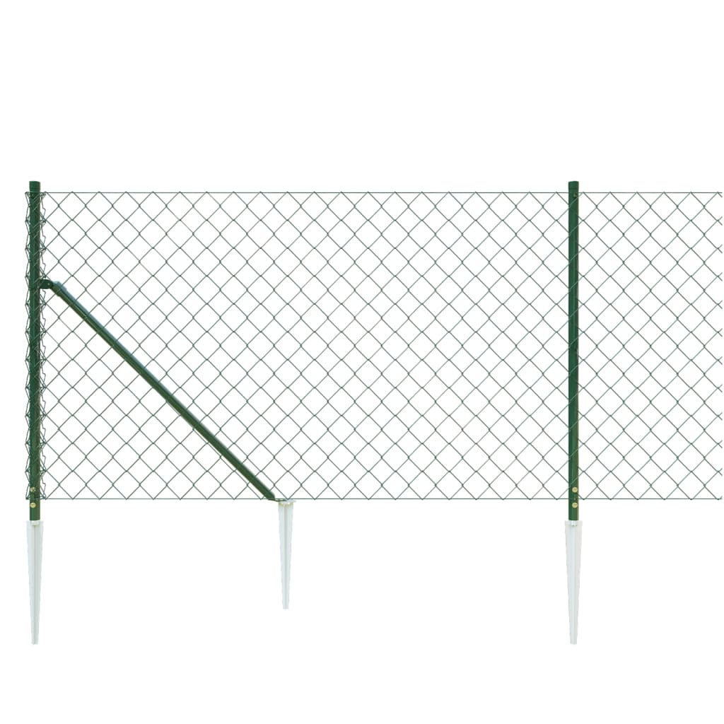 Offres Clôture à Mailles Losangées avec Piquet dAncrage Barrière Vert 1,1x10 m vidaXL