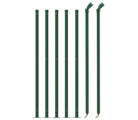 vidaXL Gaashek met flens 1,1x10 m groen