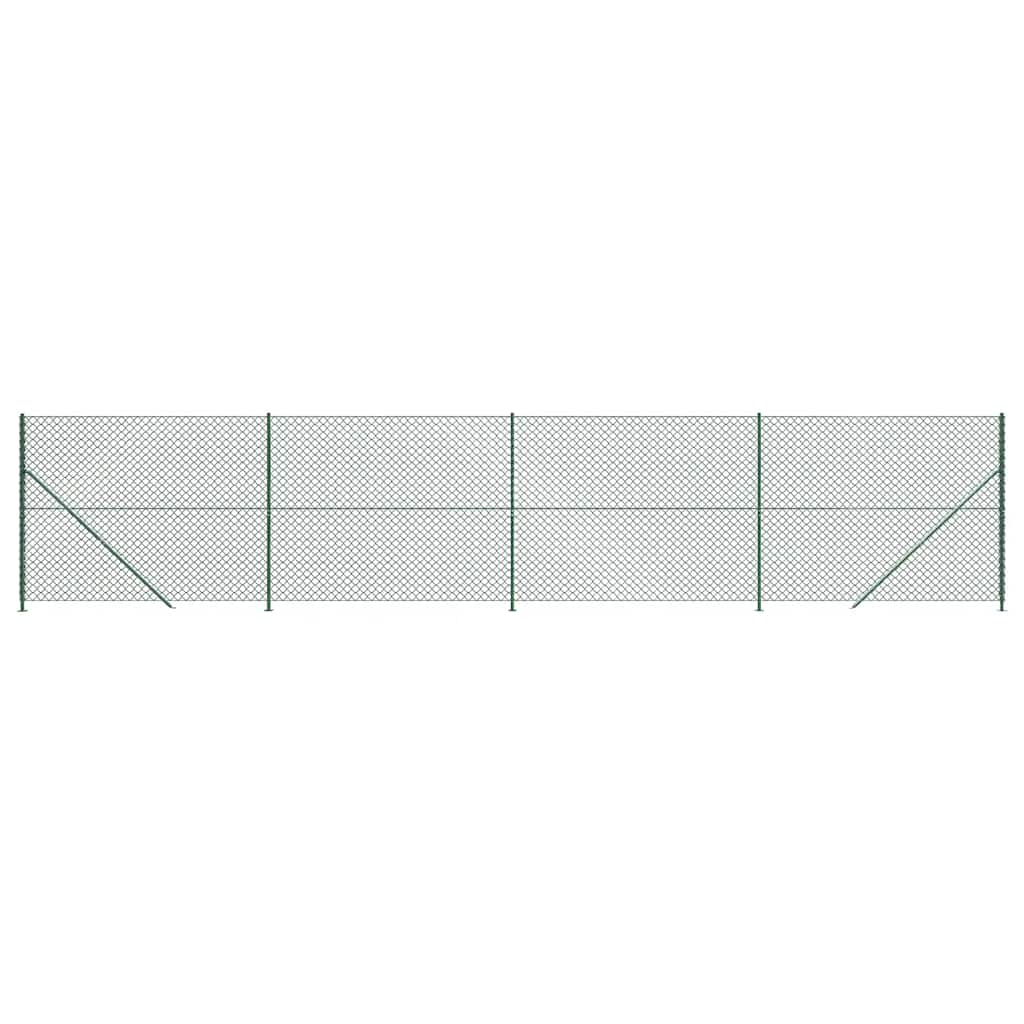 vidaXL Drátěné pletivo s přírubami zelené 1,8 x 10 m