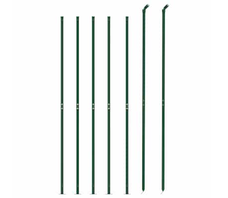 vidaXL Cl&ocirc;ture &agrave; mailles losang&eacute;es avec bride vert 2x10 m