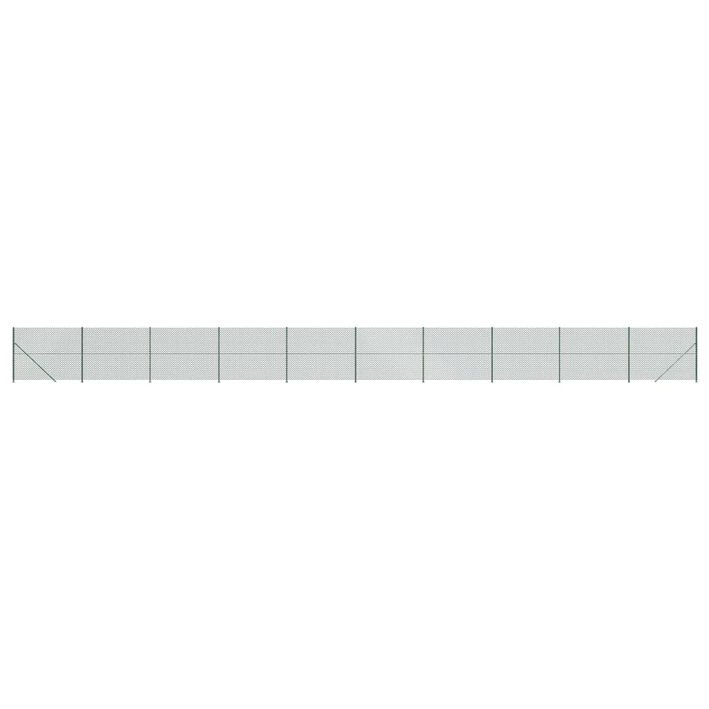 vidaXL Drátěné pletivo s přírubami zelené 1,8 x 25 m
