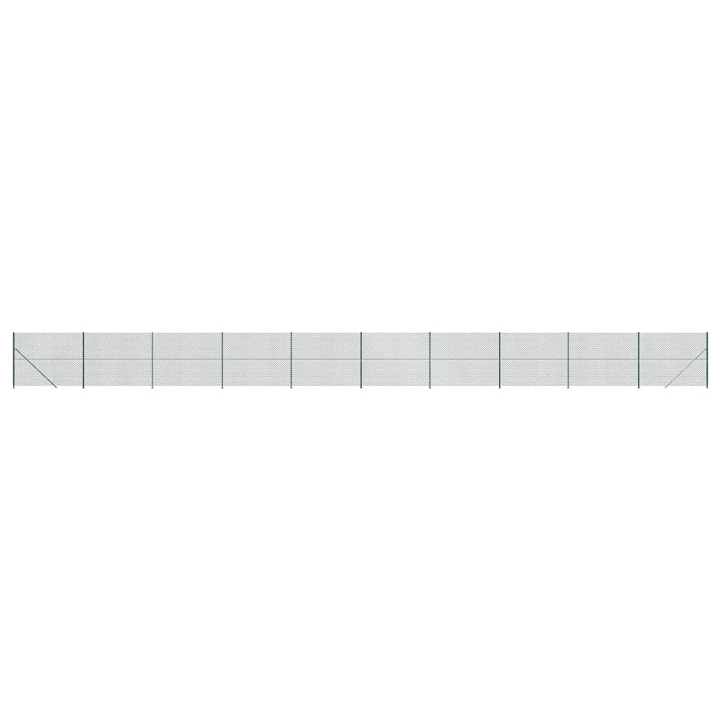 vidaXL Drátěné pletivo s přírubami zelené 1,8 x 25 m