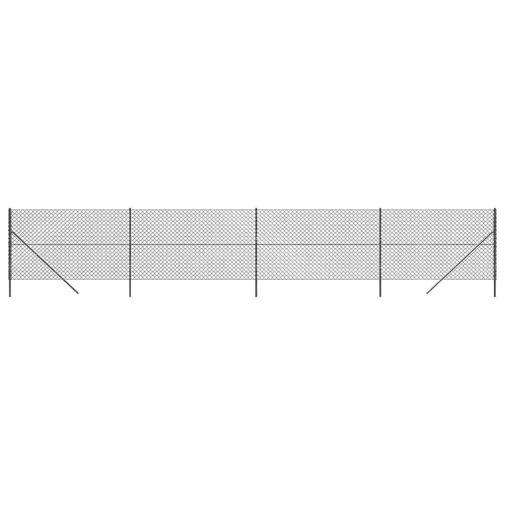 vidaXL Gaashek 2,2x10 m antracietkleurig