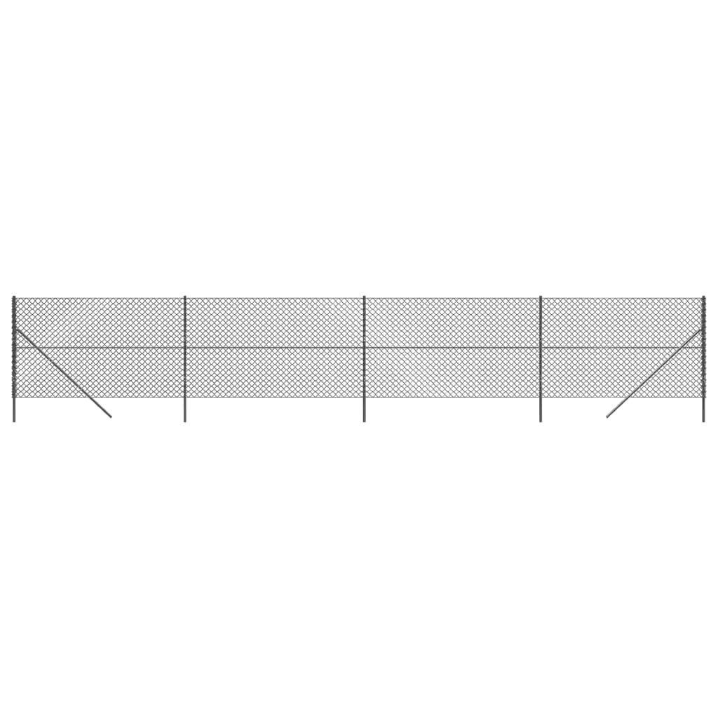 vidaXL Drôtený plot antracitový 2,2x10 m