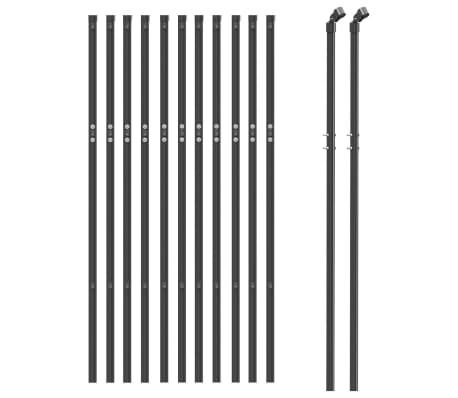 vidaXL Gard plasă de s&acirc;rmă, antracit, 1,1x25 m