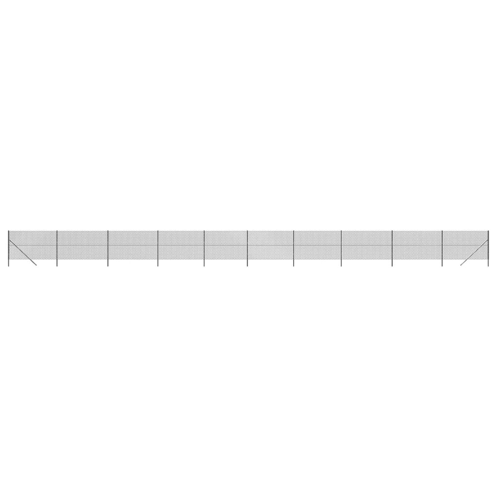 vidaXL Gaashek 1,4x25 m antracietkleurig