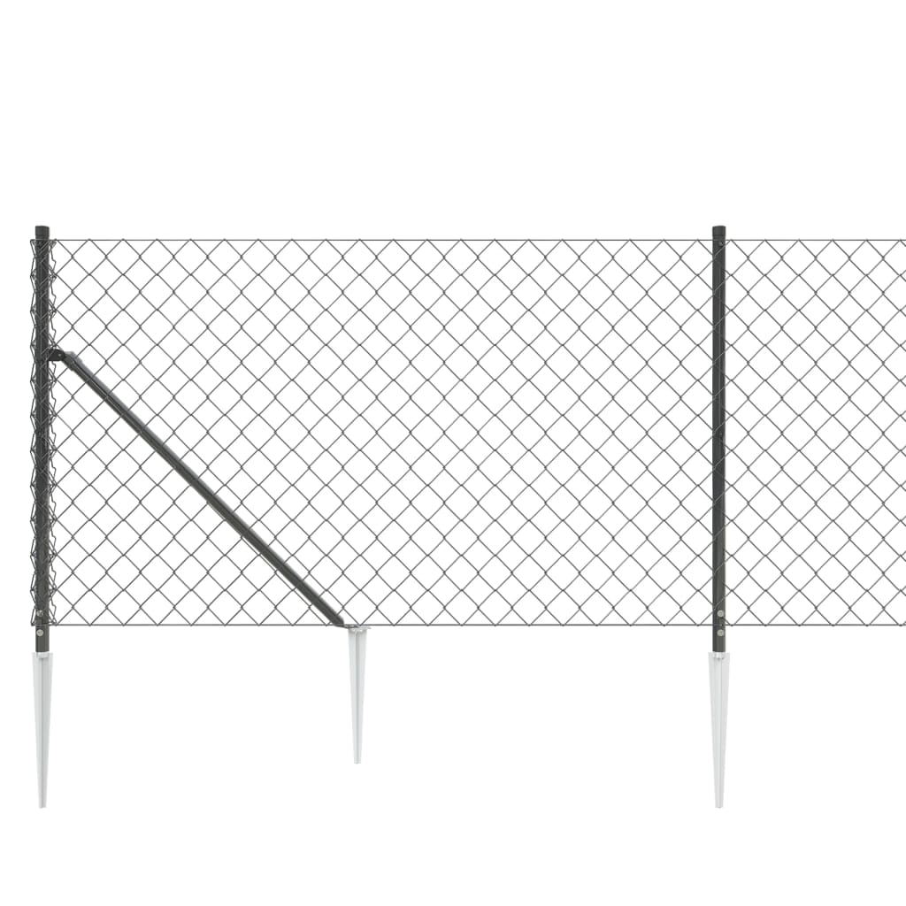 Clôture à Mailles Losangées avec Piquet dAncrage Barrière Vert ventes exceptionnelles 1,1x10 m vidaXL