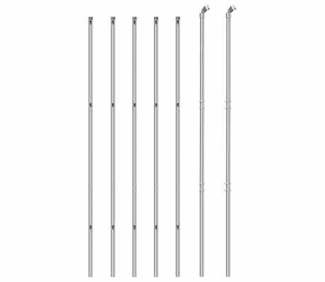 vidaXL Recinzione a Rete Argento 1,4x10 m