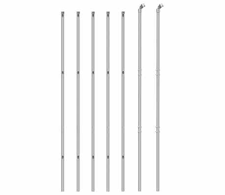 vidaXL Drôtený plot strieborný 1,6x10 m