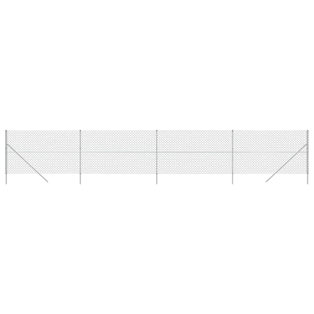 vidaXL Gaashek 2x10 m zilverkleurig