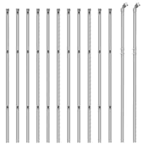 vidaXL Mrežna ograja srebrna 1,1x25 m