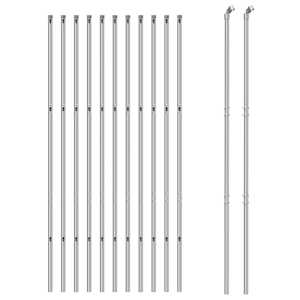 vidaXL Žičana ograda srebrna 1,6 x 25 m