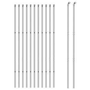 vidaXL Mrežna ograja srebrna 2x25 m