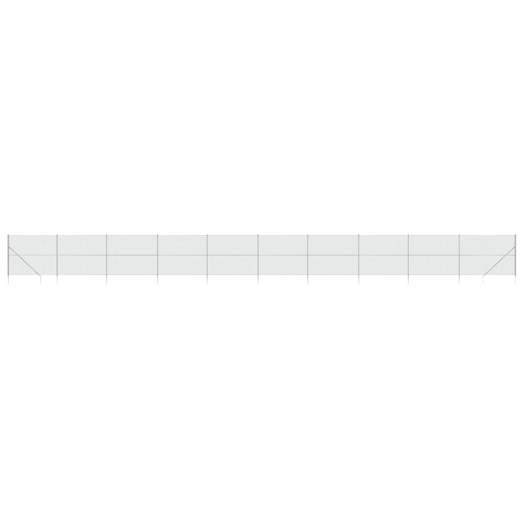 Clôture à Mailles Losangées avec Piquet dAncrage Barrière Vert vente en gros 1,1x10 m vidaXL