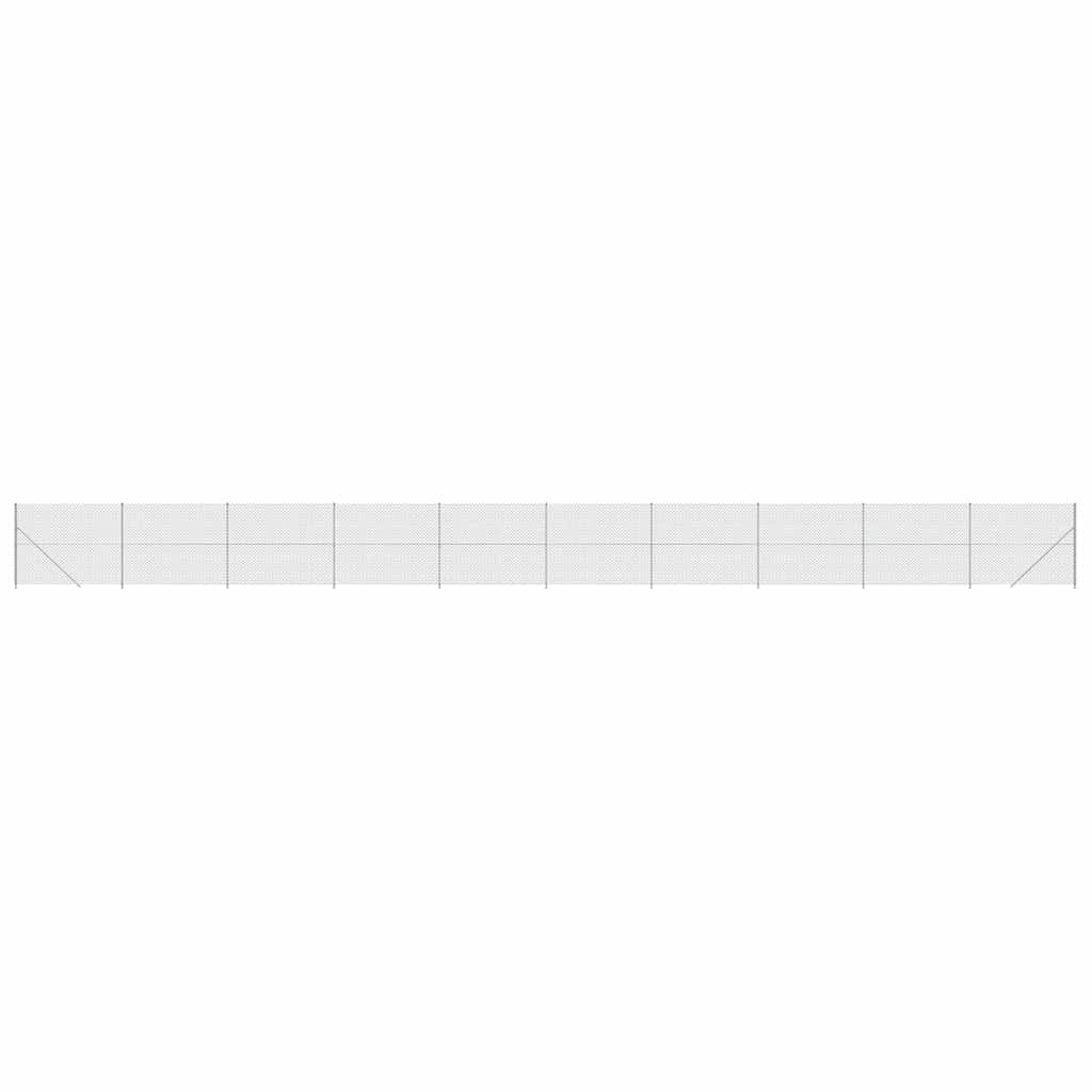 vidaXL Gaashek met flens 1,4x25 m zilverkleurig