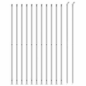 vidaXL Cl&ocirc;ture en mailles de cha&icirc;ne avec bride argent&eacute; 1,6x25 m