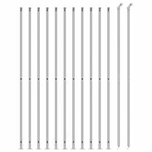 vidaXL Maschendrahtzaun mit Bodenflansch Silbern 1,8x25 m