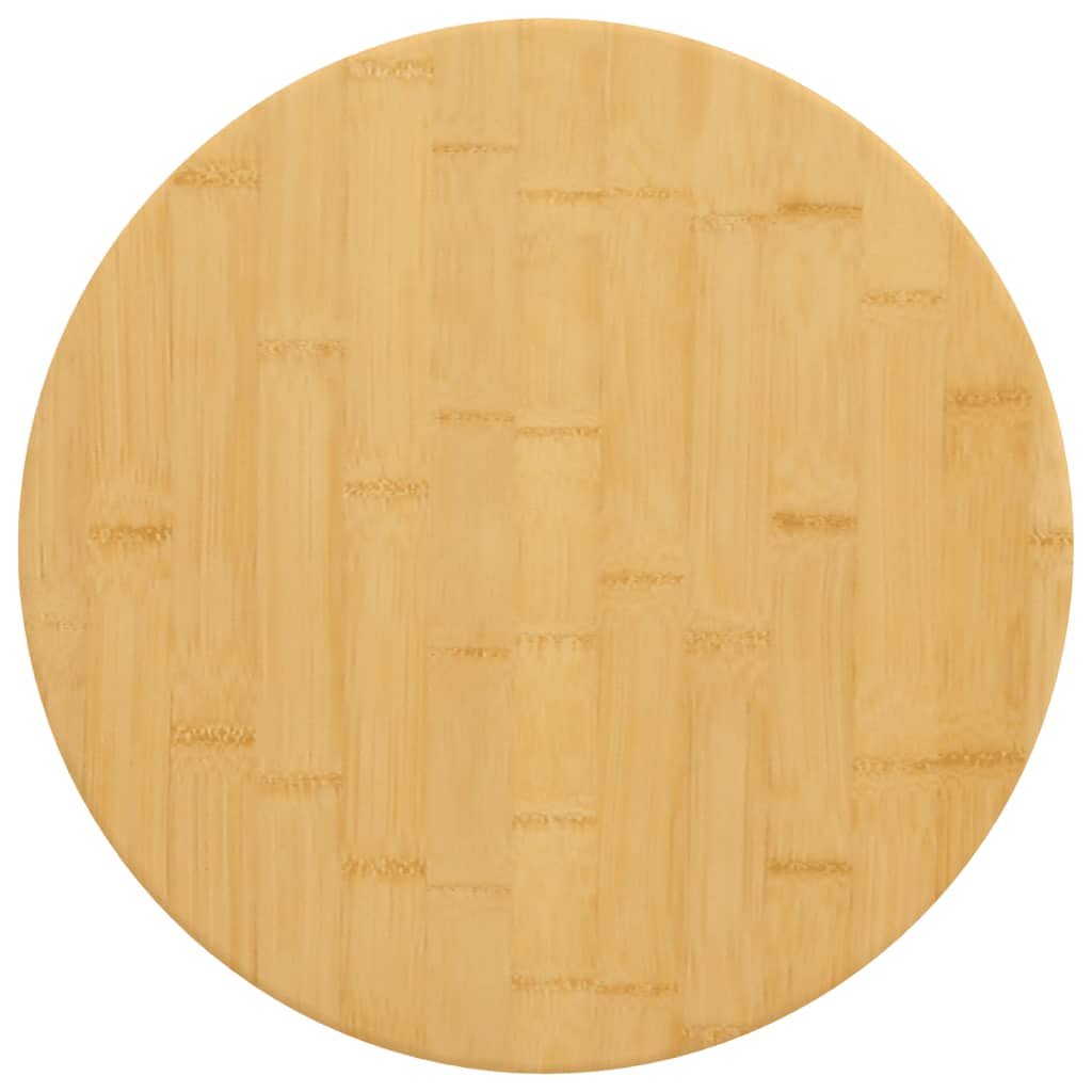 vidaXL bordplade Ø50x1,5 cm bambus