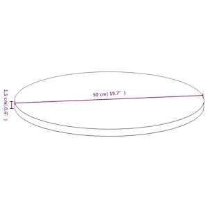 Stolní deska Ø 50 x 1,5 cm bambus - obrázek 4