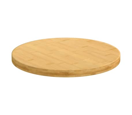 vidaXL Dessus de table &Oslash;30x2,5 cm bambou