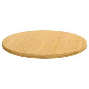Stolní deska Ø 70 x 2,5 cm bambus - obrázek 2