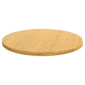 Stolní deska Ø 80 x 2,5 cm bambus - obrázek 2