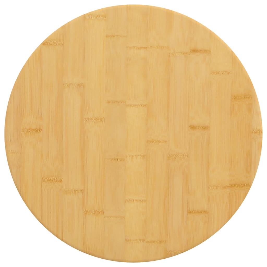 vidaXL Blat de masă, Ø30x4 cm, bambus