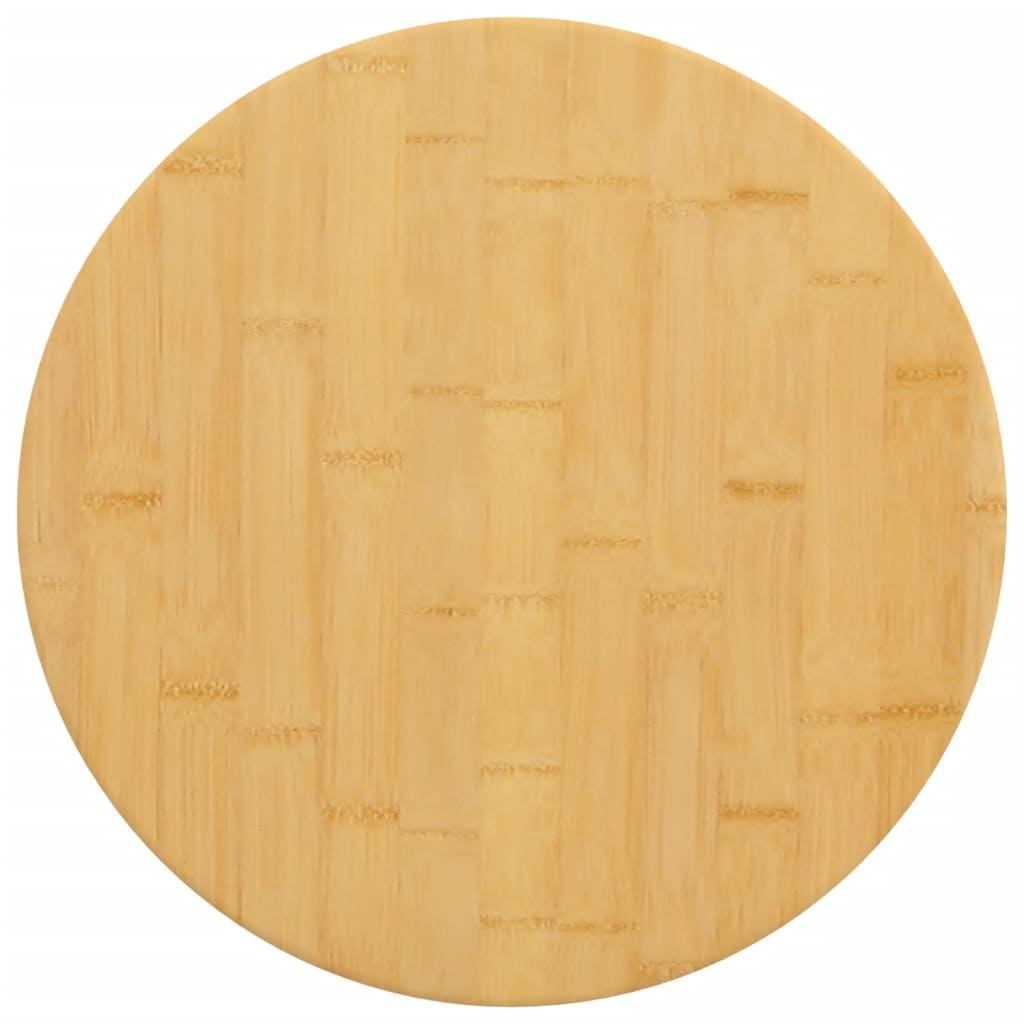 vidaXL Blat de masă, Ø50x4 cm, bambus