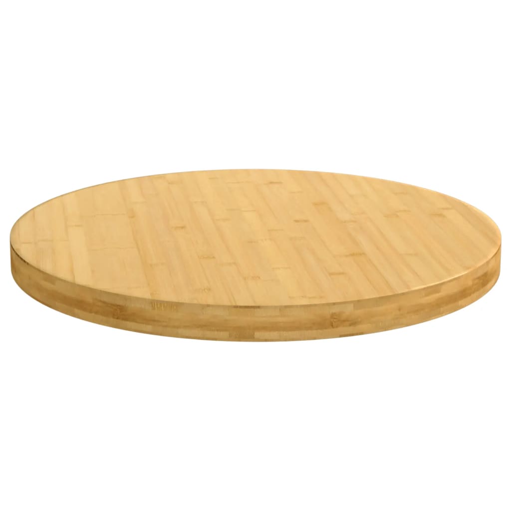 vidaXL Blat de masă, Ø60x4 cm, bambus