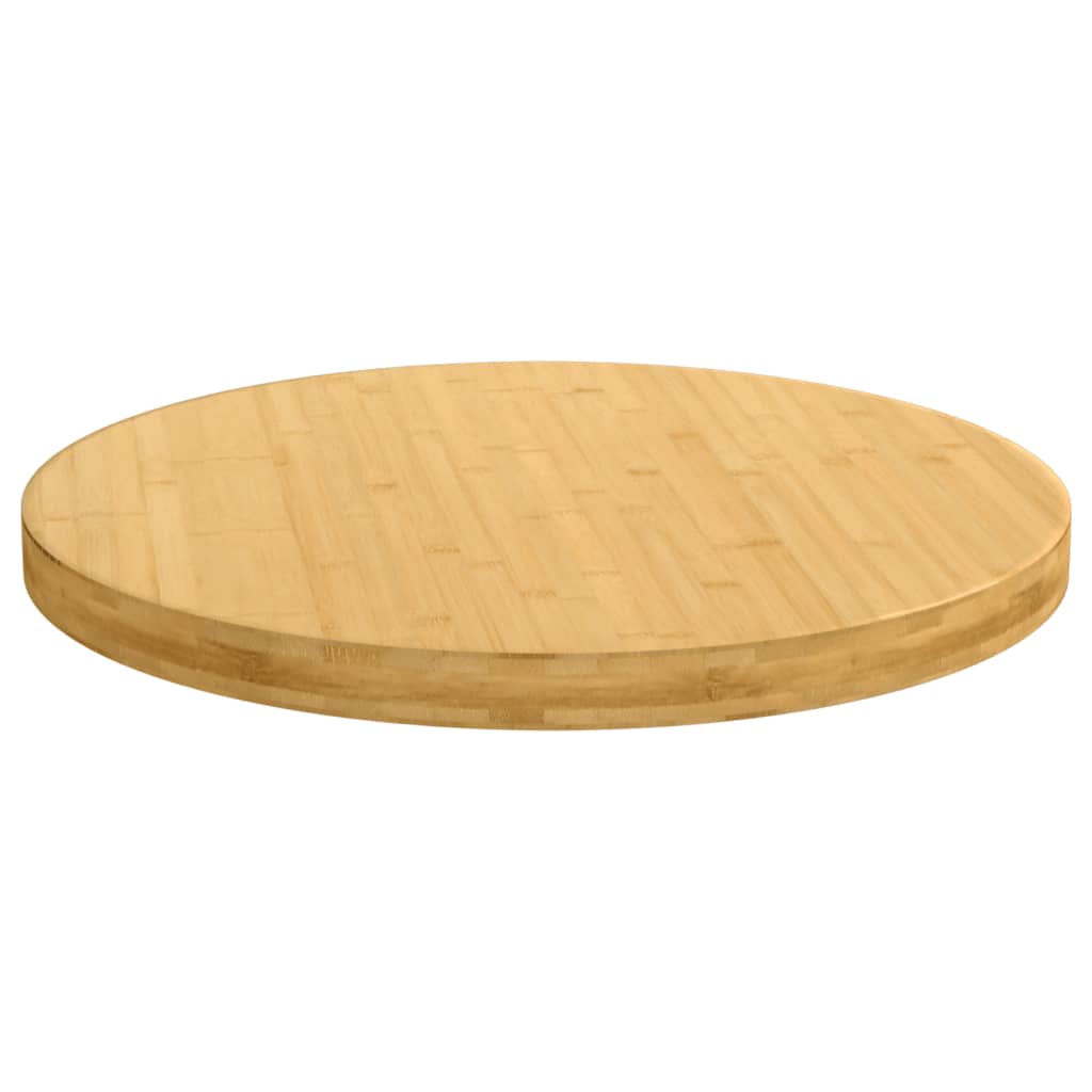 vidaXL Blat de masă, Ø80x4 cm, bambus