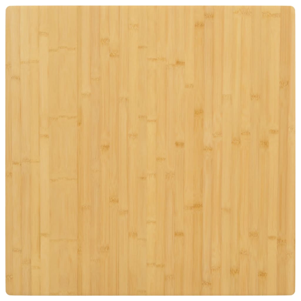 vidaXL bordplade 80x80x2,5 cm bambus
