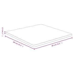 Stolní deska 80 x 80 x 2,5 cm bambus - obrázek 4