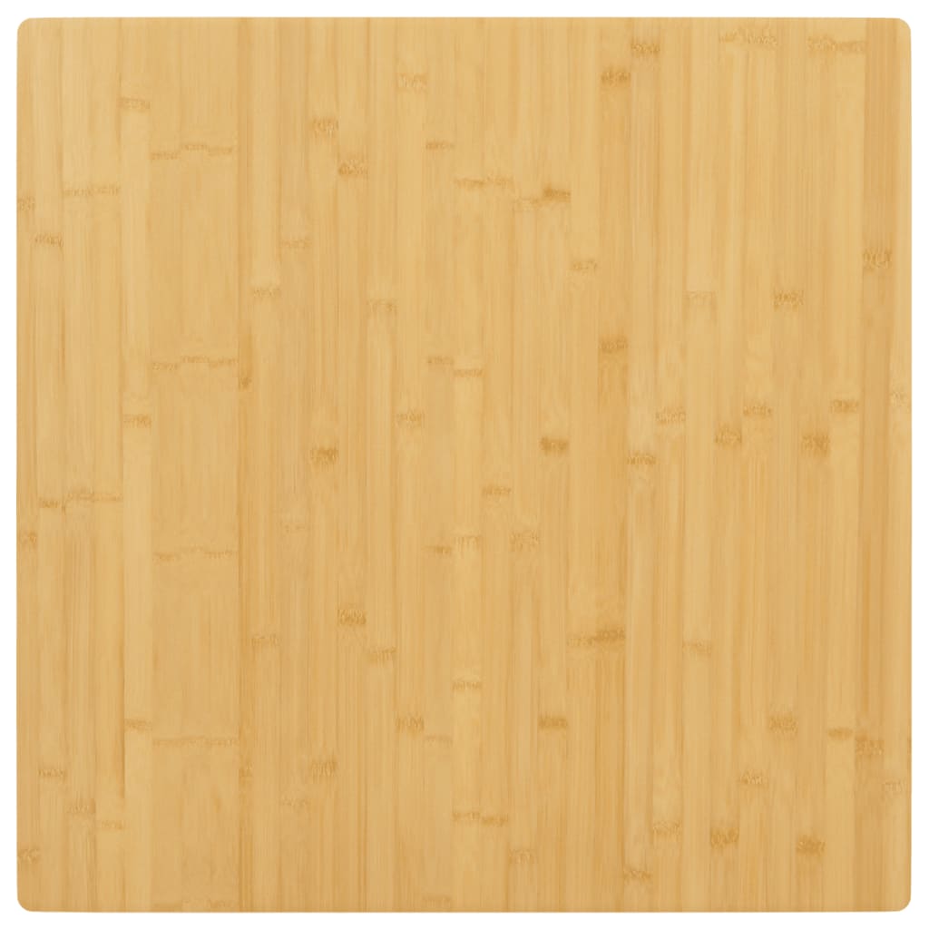 vidaXL Dessus de table 90x90x2,5 cm bambou