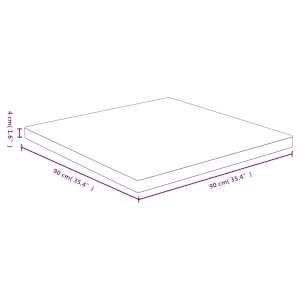 Stolní deska 90 x 90 x 4 cm bambus - obrázek 4