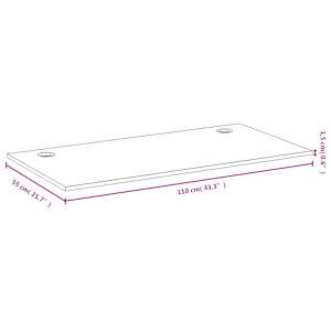 Deska psacího stolu 110 x 55 x 1,5 cm bambus - obrázek 4