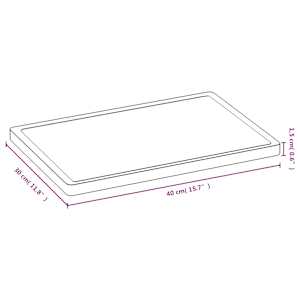Prkénko na krájení 40 x 30 x 1,5 cm bambus - obrázek 4