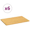 vidaXL serveerimisalused 6 tk, 35 x 23 x 0,8 cm, bambus