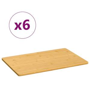 Snídaňové podnosy 6 ks 35 x 23 x 0,8 cm bambus - obrázek 1