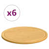 vidaXL l&otilde;ikelauad 6 tk, &Oslash;30x1,5 cm, bambus