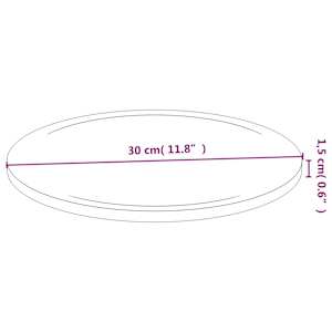 Prkénka na krájení 6 ks Ø 30 x 1,5 cm bambus - obrázek 6