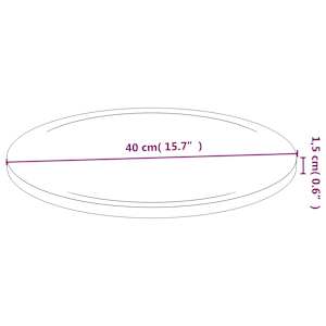 Prkénka na krájení 6 ks Ø 40 x 1,5 cm bambus - obrázek 6
