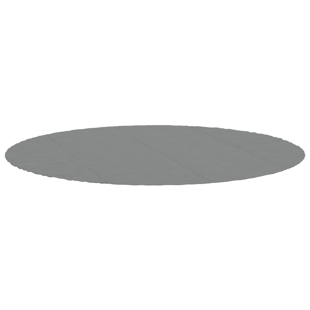 vidaXL Acoperire geotextil piscină, gri deschis, Ø458 cm, poliester