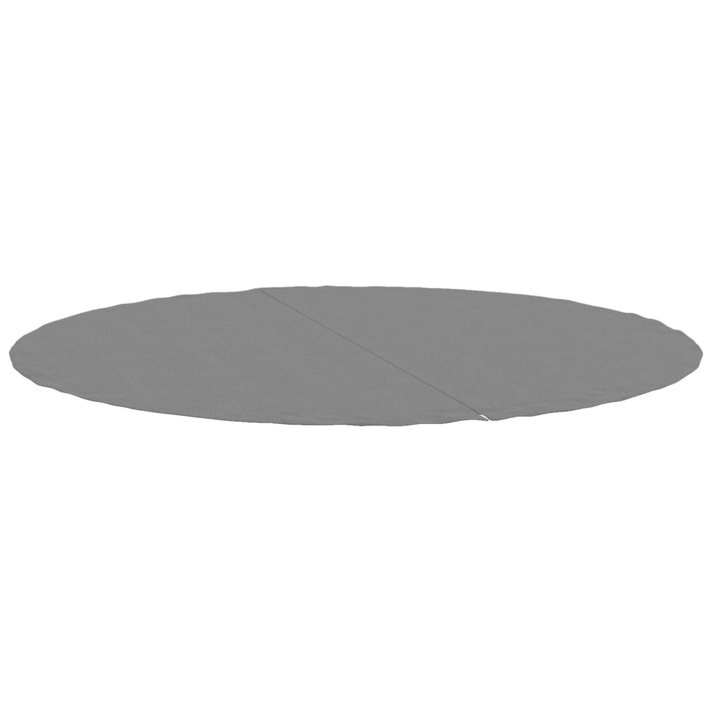vidaXL Zwembadgrondzeil Ø244 cm polyester geotextiel lichtgrijs afbeelding