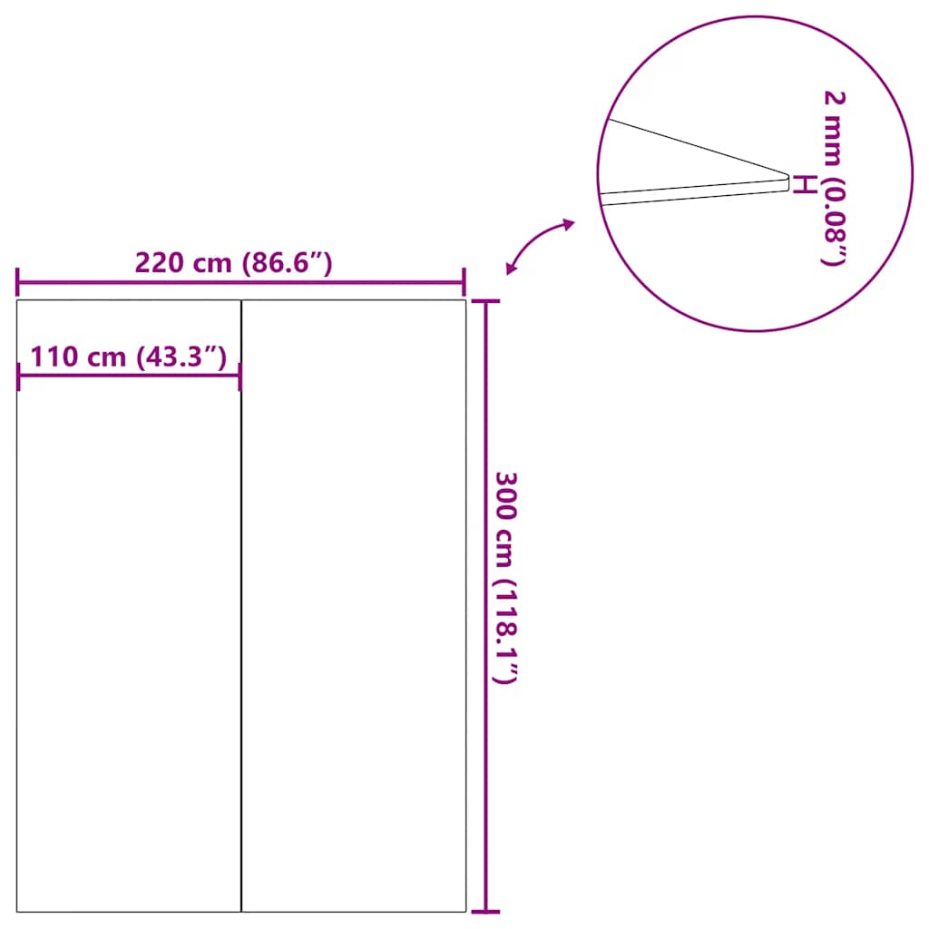 Podložka pod bazén světle šedá 300x220 cm polyester geotextilie - obrázek 9