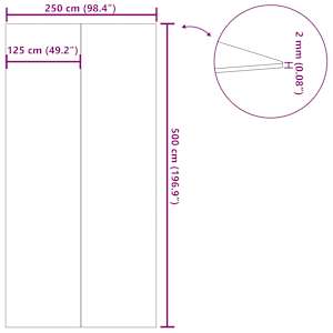 Podložka pod bazén světle šedá 500x250 cm polyester geotextilie - obrázek 9