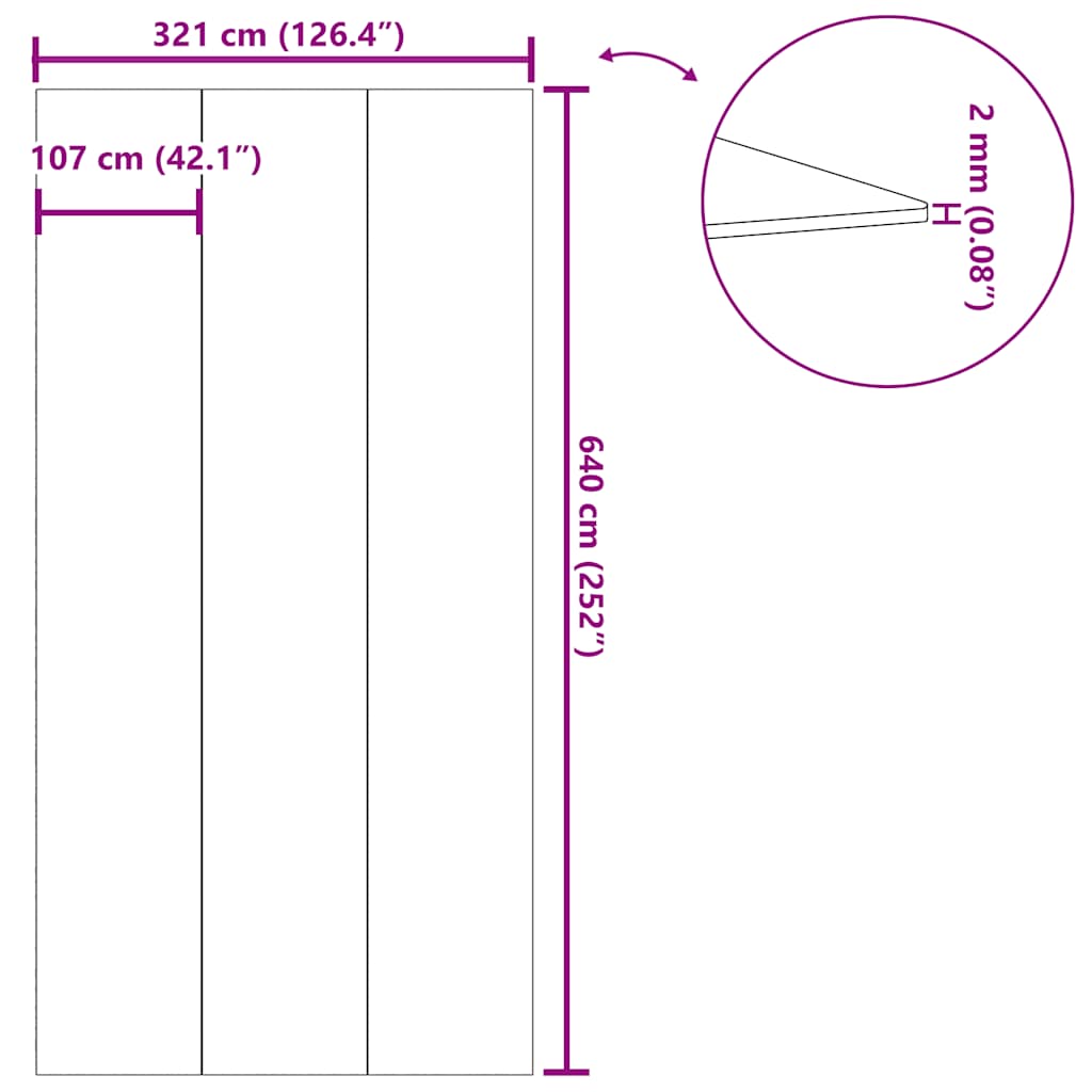 Podložka pod bazén světle šedá 640x321 cm polyester geotextilie - obrázek 9
