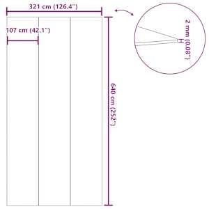 Podložka pod bazén světle šedá 640x321 cm polyester geotextilie - obrázek 9