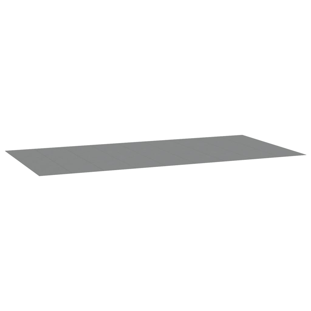 vidaXL Zwembadgrondzeil 999x500 cm polyester geotextiel lichtgrijs afbeelding