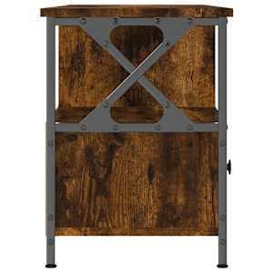 TV skříňka kouřový dub 102x33x45 cm kompozitní dřevo a železo - obrázek 7